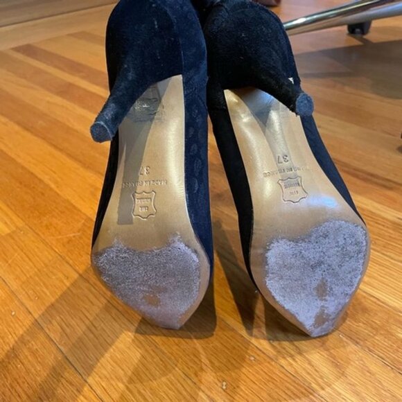 Cleane Black Leopard Ankle Boots - Picture 7 of 8